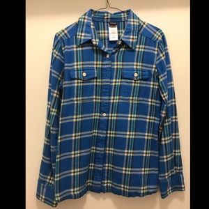 Patagonia Womens Flannel Plaid Button Down Size 2